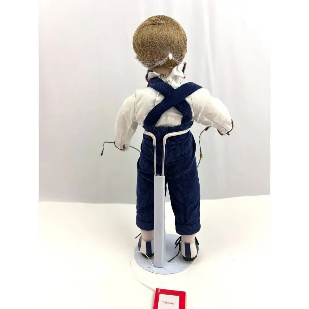 VTG Ashton Drake Galleries Patrick Porcelain Boy Doll 1995 Stand Original #93222